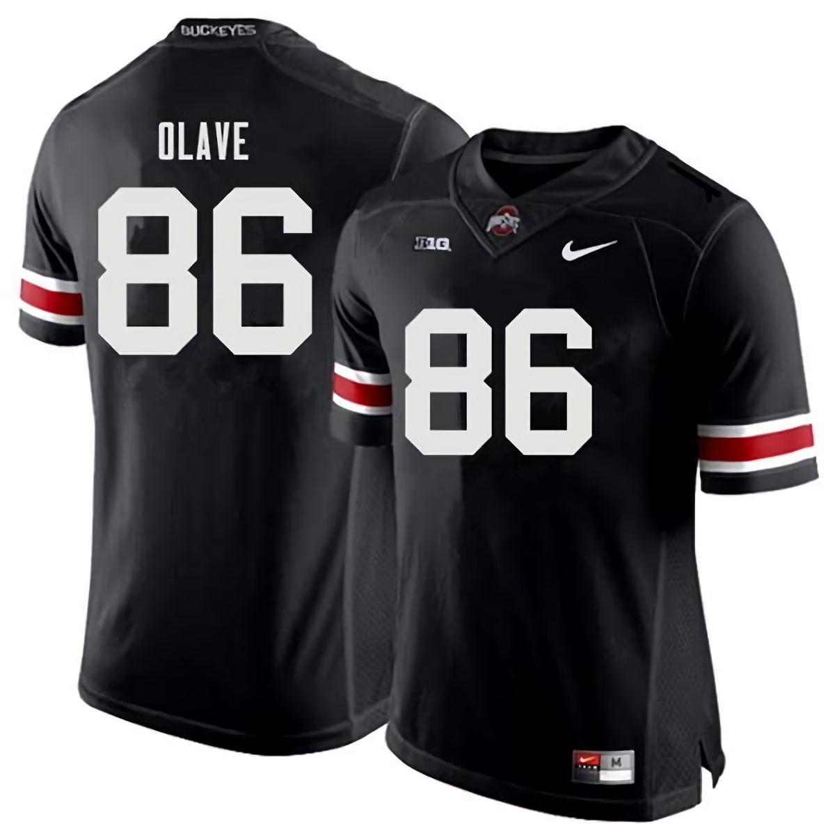 Chris Olave Ohio State Buckeyes Men's NCAA #86 Nike Black College Stitched Football Jersey XLZ1656IL